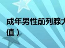 成年男性前列腺大小正常值（前列腺大小正常值）