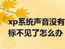 xp系统声音没有声音怎么办（xp系统声音图标不见了怎么办）