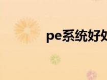 pe系统好处（pe系统是什么）