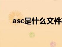 asc是什么文件格式（asv是什么文件）