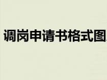 调岗申请书格式图片模板（调岗申请书格式）