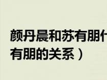 颜丹晨和苏有朋什么时候结的婚（颜丹晨与苏有朋的关系）