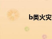 b类火灾是指什么（b类）