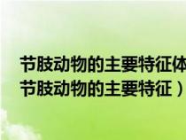 节肢动物的主要特征体表有坚韧的什么身体和附肢都什么（节肢动物的主要特征）