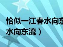 恰似一江春水向东流表达的情感（恰似一江春水向东流）