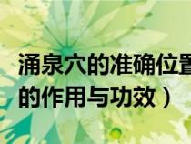 涌泉穴的准确位置图以及作用与功效（涌泉穴的作用与功效）