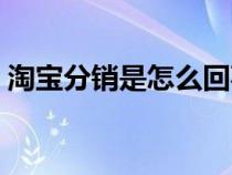 淘宝分销是怎么回事（淘宝分销是什么意思）