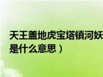 天王盖地虎宝塔镇河妖出自哪本书（天王盖地虎宝塔镇河妖是什么意思）