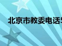 北京市教委电话5199（北京市教委电话）