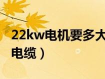 22kw电机要多大电源线?（22kw电机用多大电缆）