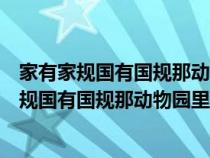 家有家规国有国规那动物园里有啥规提示乌龟生肖（家有家规国有国规那动物园里有啥规）