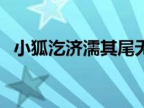 小狐汔济濡其尾无攸利（小狐汔济濡其尾）