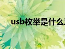 usb枚举是什么意思（枚举是什么意思）