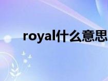 royal什么意思英语（royal什么意思）