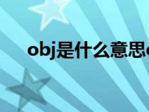 obj是什么意思csgo（obj是什么意思）