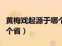 黄梅戏起源于哪个省地方戏（黄梅戏起源于哪个省）