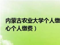 内蒙古农业大学个人缴费门户（内蒙古农业大学基础教育中心个人缴费）