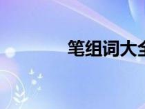 笔组词大全100个（笔组词）