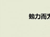 勉力而为的意思（勉力）