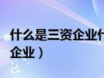 什么是三资企业什么是民营企业（什么是三资企业）