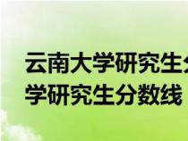 云南大学研究生分数线2023年公布（云南大学研究生分数线）