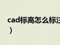 cad标高怎么标注快捷键（cad标高怎么标注）