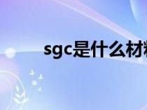 sgc是什么材料（SGP是什么材质）