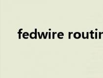 fedwire routing number（fedwire）