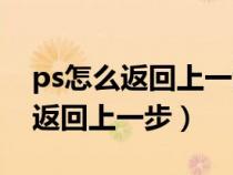 ps怎么返回上一步操作快捷键设置（ps怎么返回上一步）