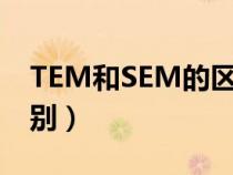 TEM和SEM的区别是什么（tem和sem的区别）