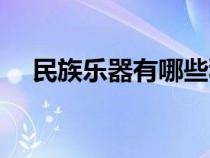 民族乐器有哪些种类（民族乐器有哪些）