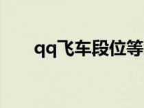 qq飞车段位等级表图（qq飞车段位）