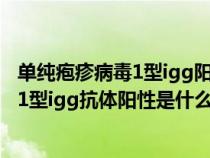 单纯疱疹病毒1型igg阳性什么意思怎么处理（单纯疱疹病毒1型igg抗体阳性是什么意思）