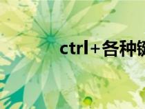 ctrl+各种键的功能（shift键）