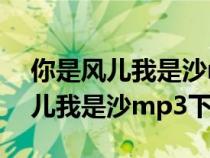 你是风儿我是沙mp3下载百度网盘（你是风儿我是沙mp3下载）