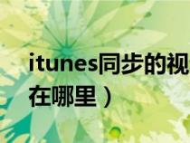 itunes同步的视频在哪（itunes同步的文件在哪里）