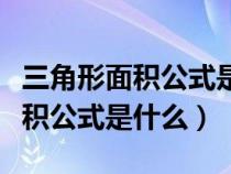 三角形面积公式是什么小学四年级（三角形面积公式是什么）