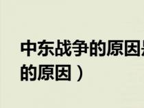 中东战争的原因是什么 初中地理（中东战争的原因）