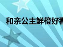 和亲公主鲜橙好看吗（和亲公主鲜橙类似）