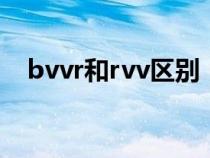 bvvr和rvv区别（RV和BVR有什么区别）