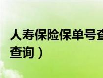 人寿保险保单号查询如何查（人寿保险保单号查询）