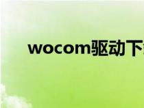 wocom驱动下载不了（wocom驱动）