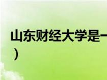 山东财经大学是一本还是二本（山东财政大学）