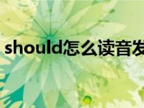 should怎么读音发音 音标（should怎么读）