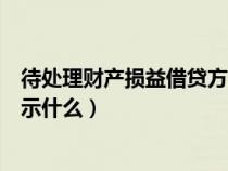 待处理财产损益借贷方什么意思（待处理财产损益借贷方表示什么）