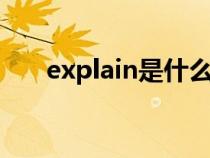 explain是什么意思（EX是什么意思）