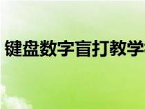 键盘数字盲打教学视频（数字键盘盲打指法）