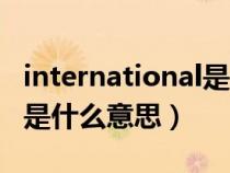 international是什么意思啊（international是什么意思）