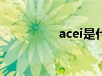 acei是什么药物（acei）