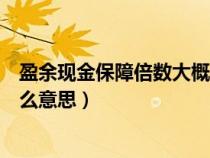 盈余现金保障倍数大概为多少合适（盈余现金保障倍数是什么意思）